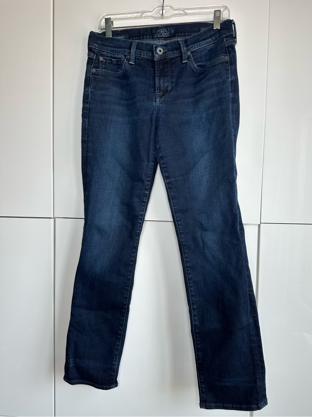 Lucky Brand Sweet Straight Ankle Jeans Dark Blue Wash Size 6/28